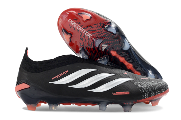 14 Adidas Predator 26 Elite Laceless, Immortal DNA Pack. This "Core Black/Footwear White/Lucid Red" " FREE ITEMS: ADIDAS BOOT BAG AND SHOE SHAPPER "