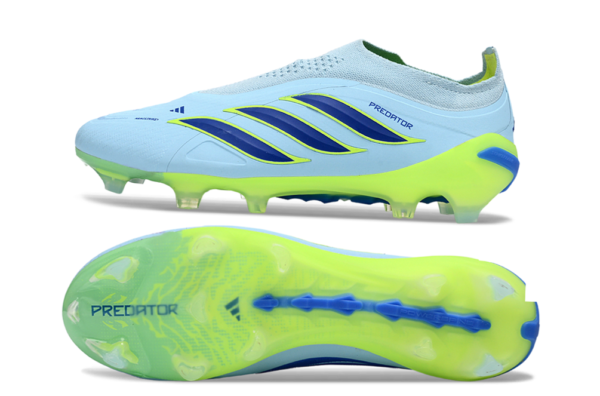 15 Adidas Predator Elite Laceless "Ice Cold Precision" pack, featuring a Crystal Sky / Ray Blue / Team Solar Yellow! " FREE ITEMS: ADIDAS BOOT BAG AND SHOE SHAPPER "