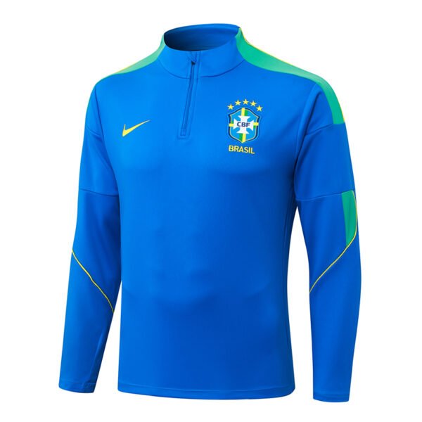 263fa0cd Nike Brazil National Football Team 2026 Strike Training Tracksuit "Royal blue and teal colorway"