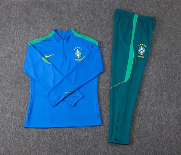 396d5ef2 Nike Brazil National Football Team 2026 Strike Training Tracksuit "Royal blue and teal colorway"