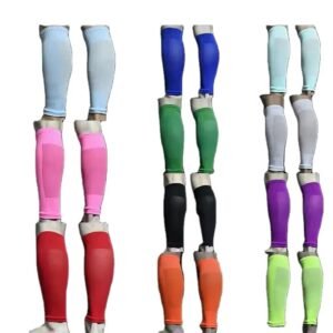 Pre-cut football sock sleeves,(also known as footless soccer socks or shin guard sleeves)