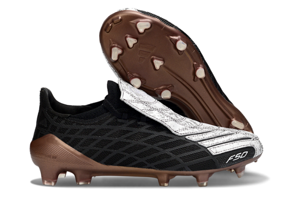 5 Adidas F50 Spider Elite, "Black / Copper Highlight / White Accents"