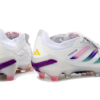 Adidas Predator 26 Elite Fold-Over Tongue " white, iridescent pink, and iridescent blue colorway".
