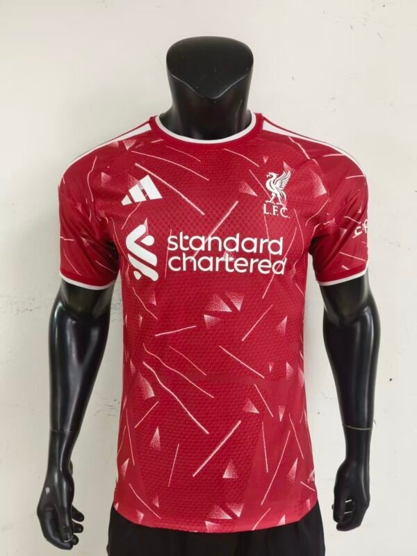 6fa5b5a2 Liverpool FC home jersey for the 2026/27 season, The shirt brings a heavily retro-inspired look, reviving the iconic geometric patterns worn by the club between 1989 and 1991 during the legendary "Candy era"