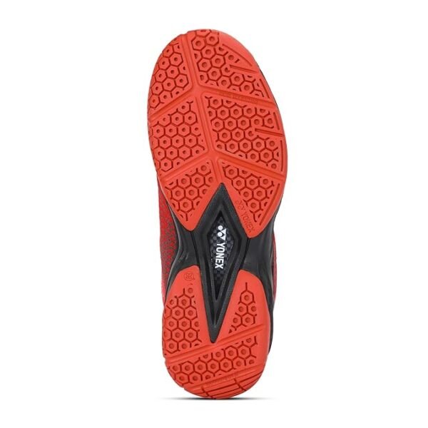 71aUzoUToL._SX679_ Yonex V100-i Badminton Shoes in Red Velvet/Night Shadow with Hexagrip Non-Marking Sole.