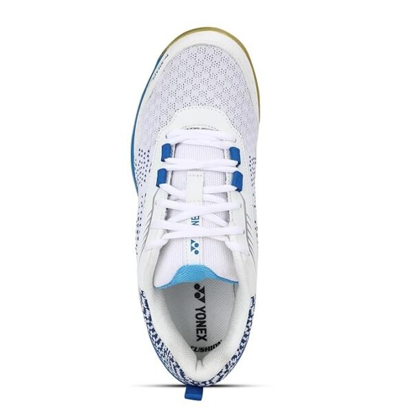 71bHqGObCGL._SX679_ Yonex V100i Men’s Badminton Shoes – White Blue / Ceramic Blue