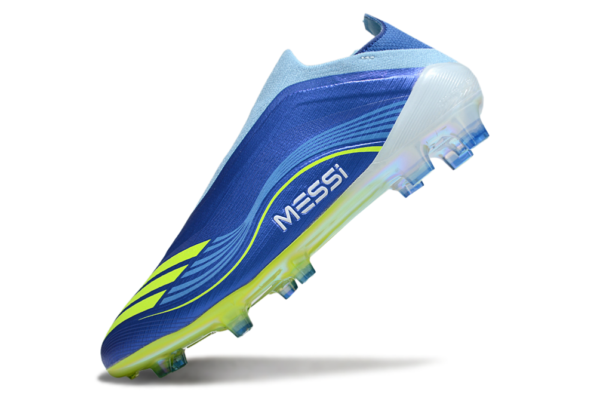 Adidas F50 Messi Elite FG from the signature "Triunfo Azul" / "Messi Vis10n" collection.