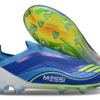 Adidas F50 Messi Elite FG from the signature "Triunfo Azul" / "Messi Vis10n" collection.