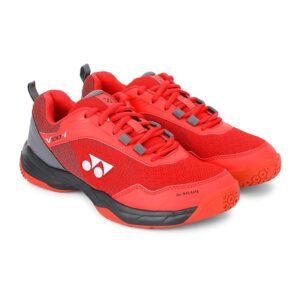 81G4OWzceUL._SX679_ Yonex V100-i Badminton Shoes in Red Velvet/Night Shadow with Hexagrip Non-Marking Sole.