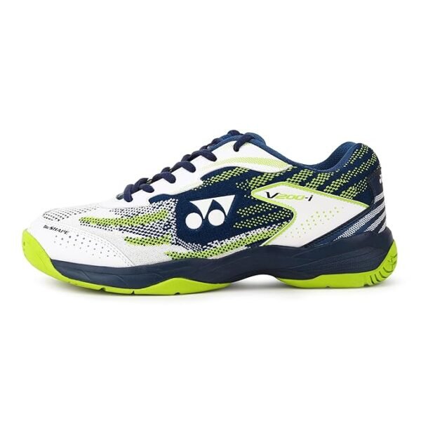 Yonex Velo 200i Badminton Shoes (White Deep Ocean) – Non Marking, Hexagrip