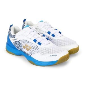 81mESFeacoL._SX679_ Yonex V100i Men’s Badminton Shoes – White Blue / Ceramic Blue