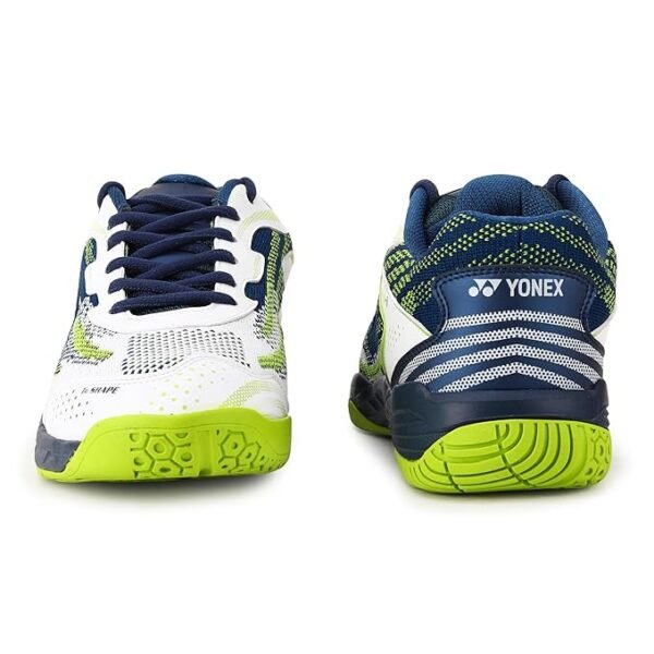 Yonex Velo 200i Badminton Shoes (White Deep Ocean) – Non Marking, Hexagrip