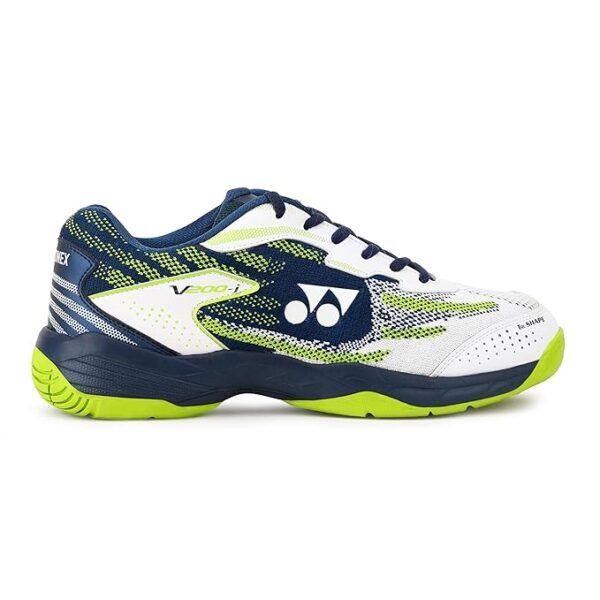 Yonex Velo 200i Badminton Shoes (White Deep Ocean) – Non Marking, Hexagrip