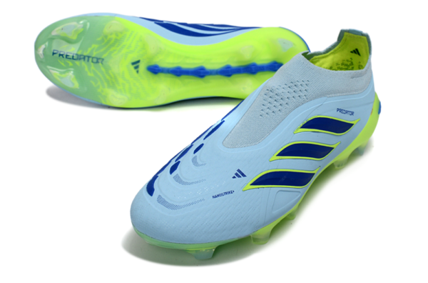 add620e1 Adidas Predator Elite Laceless "Ice Cold Precision" pack, featuring a Crystal Sky / Ray Blue / Team Solar Yellow! " FREE ITEMS: ADIDAS BOOT BAG AND SHOE SHAPPER "