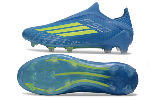 cb70daa3 Adidas F50 Elite Laceless FG soccer cleat from the "Ice Cold Precision" pack.