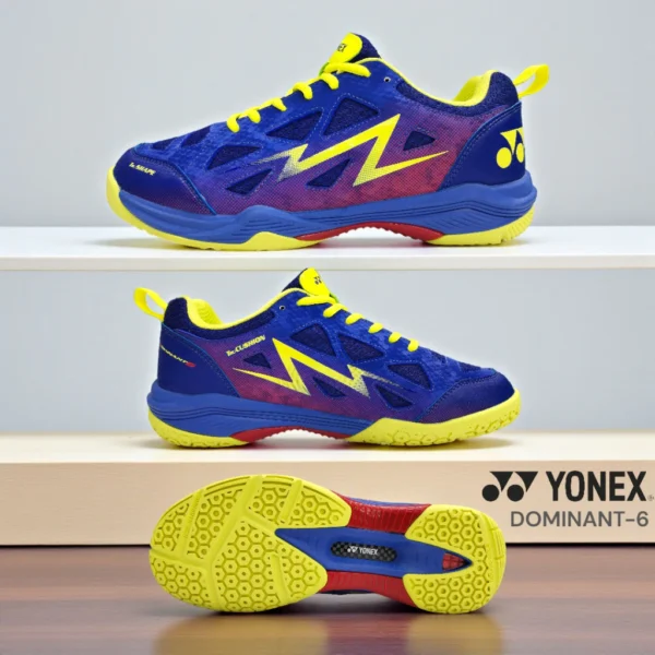 Yonex Dominant 6 badminton shoe in an alternate vibrant colorway.