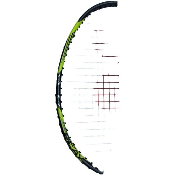 yonex_arcsaber_7_play_badminton_racket_10_ Yonex Arcsaber 7 Play badminton racket alongside its coordinating black and blue full-length storage cover.