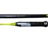 yonex_arcsaber_7_play_badminton_racket_4_ Yonex Arcsaber 7 Play badminton racket alongside its coordinating black and blue full-length storage cover.