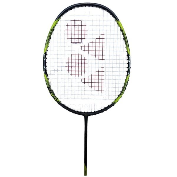 yonex_arcsaber_7_play_badminton_racket_8_ Yonex Arcsaber 7 Play badminton racket alongside its coordinating black and blue full-length storage cover.