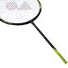 yonex_arcsaber_7_play_badminton_racket_9_ Yonex Arcsaber 7 Play badminton racket alongside its coordinating black and blue full-length storage cover.