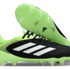 02efe13f Adidas Copa Pure III Elite FG in the Core Black, Footwear White, and Lucid Lemon colorway.