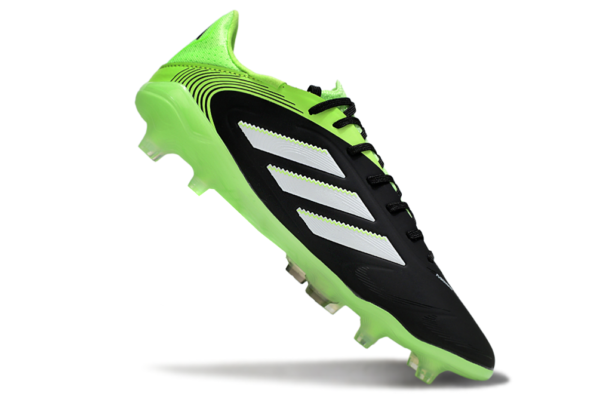 d81ddd79 Adidas Copa Pure III Elite FG in the Core Black, Footwear White, and Lucid Lemon colorway.