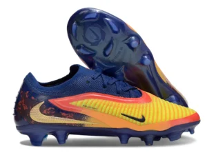 f13b5c9a Nike Phantom 6 Low Elite EH Haaland features a vibrant mix of icy blue, fiery red, and yellow.