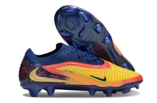 f13b5c9a Nike Phantom 6 Low Elite EH Haaland features a vibrant mix of icy blue, fiery red, and yellow.
