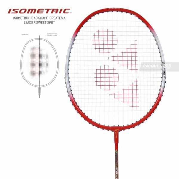 YONEX ZR 100 Light Badminton Racquet (Strung, Light Red)